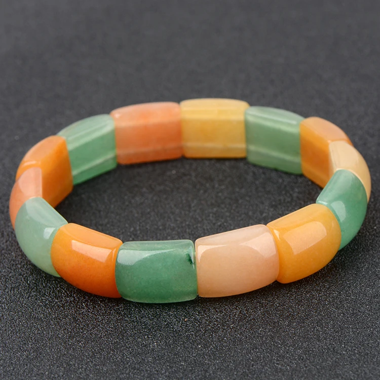 

Natural colorful jade bracelet for women jadeite jade bracelets women bracelet natural jade stone love bracelet