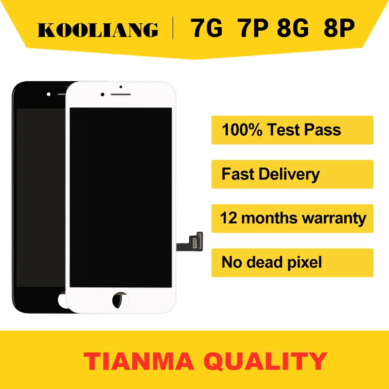 Tianma качественный ЖК для iPhone 5S se 8 8p pantalla экран часть дисплея стеклянная Сенсорная