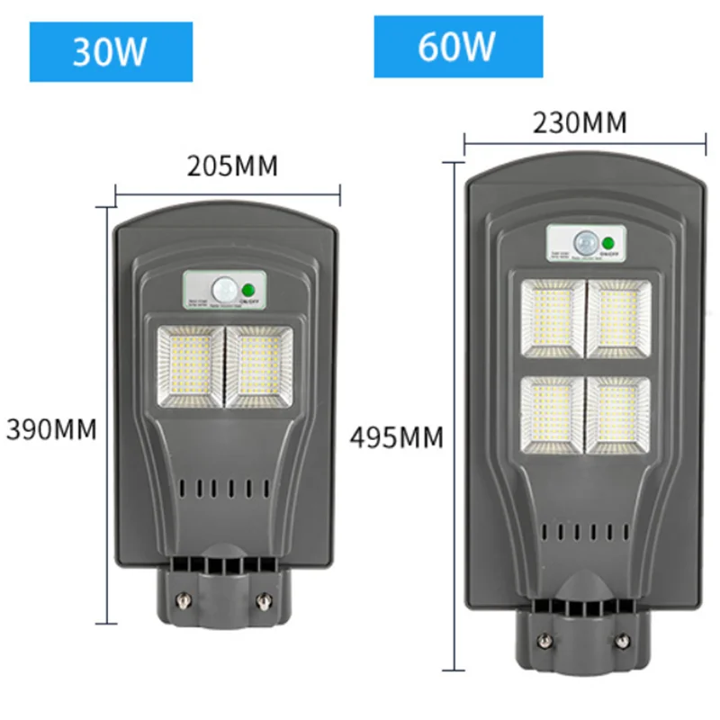 Светодиодный солнечный уличный светильник 30 Вт 60WSolar уличные Фонари движения