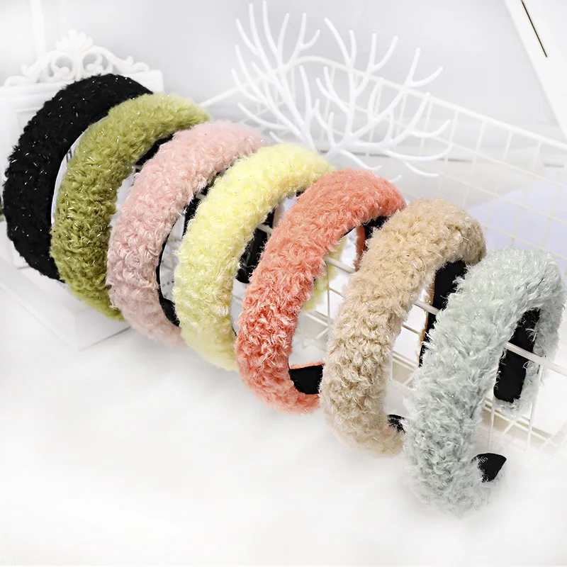 

Vintage Bohemian Terry Fabric Wide Headband Warm Hairband Hair Accessories