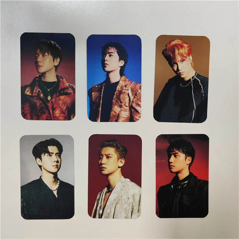 

KPOP EXO Comeback Album DON'T FIGHT THE FEELING Photo Cards LAY CHANYEOL BAEKHYUN Photocard Postcard For Fans Collection D93