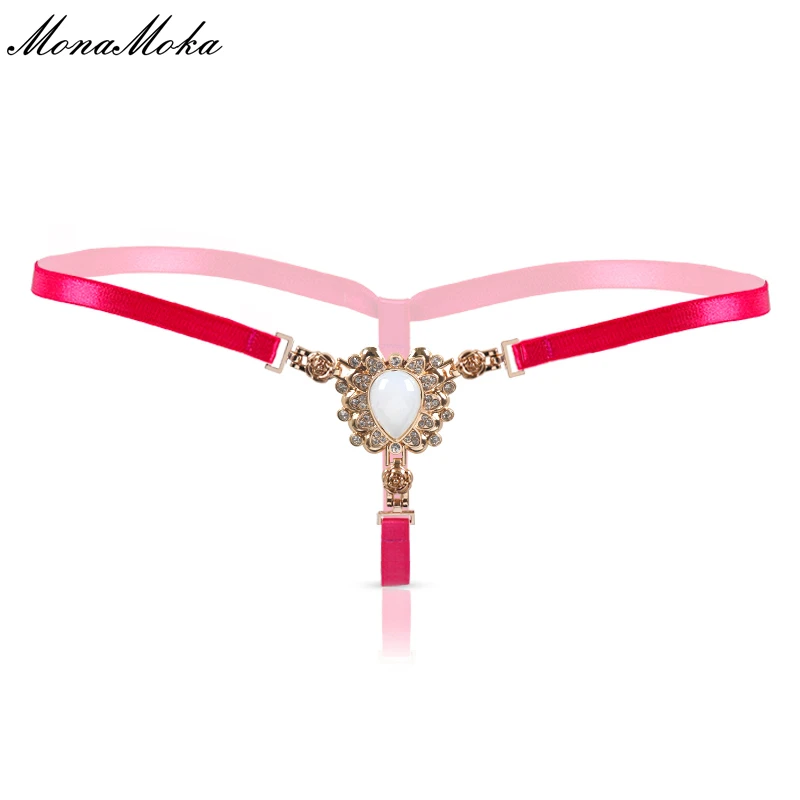 Сексуальные женские бриллиантовые стринги бесшовное нижнее белье сексуальная