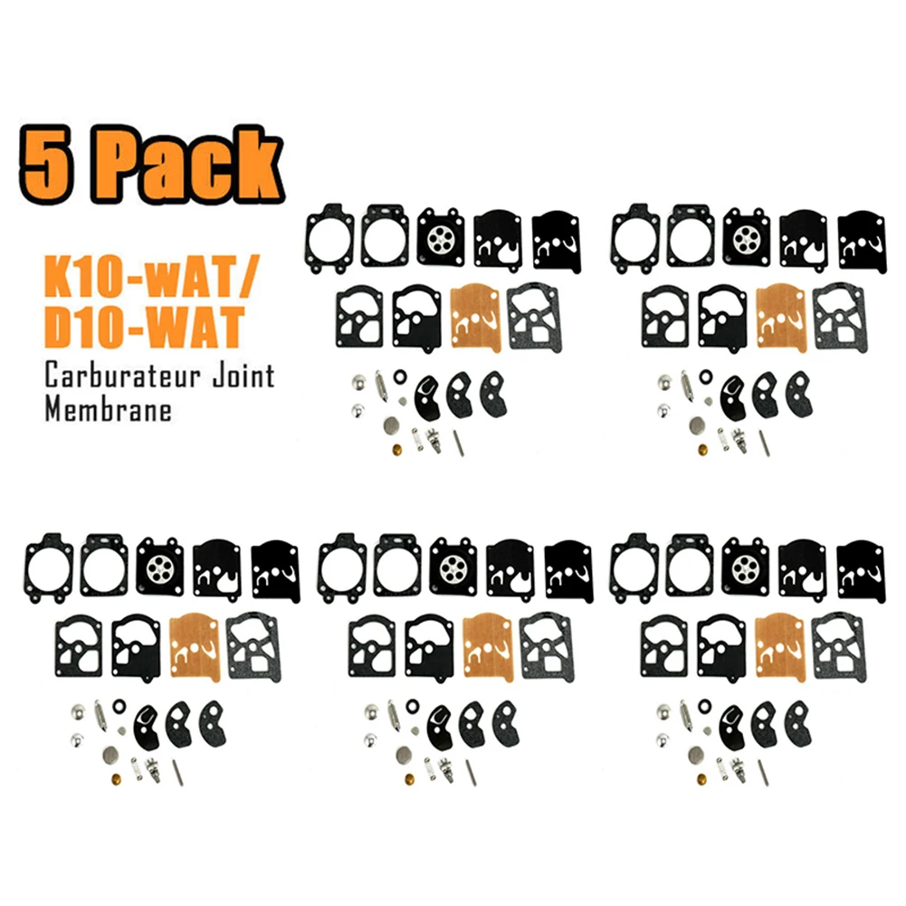 

5 Pack Repair Kit Carburetor Diaphragm Seal For Walbro K10-WAT Wa / D10-WAT Carburetor Diaphragm Repair Kit Garden Supplies