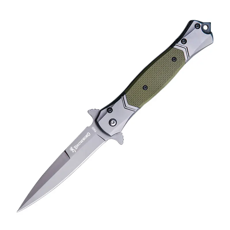 

220mm 7CR17MOV Blade Quick Open Knives AKC 58HRC Outdoor Portable Pocket Camping Tactical Folding Knife Combat Military Knifes