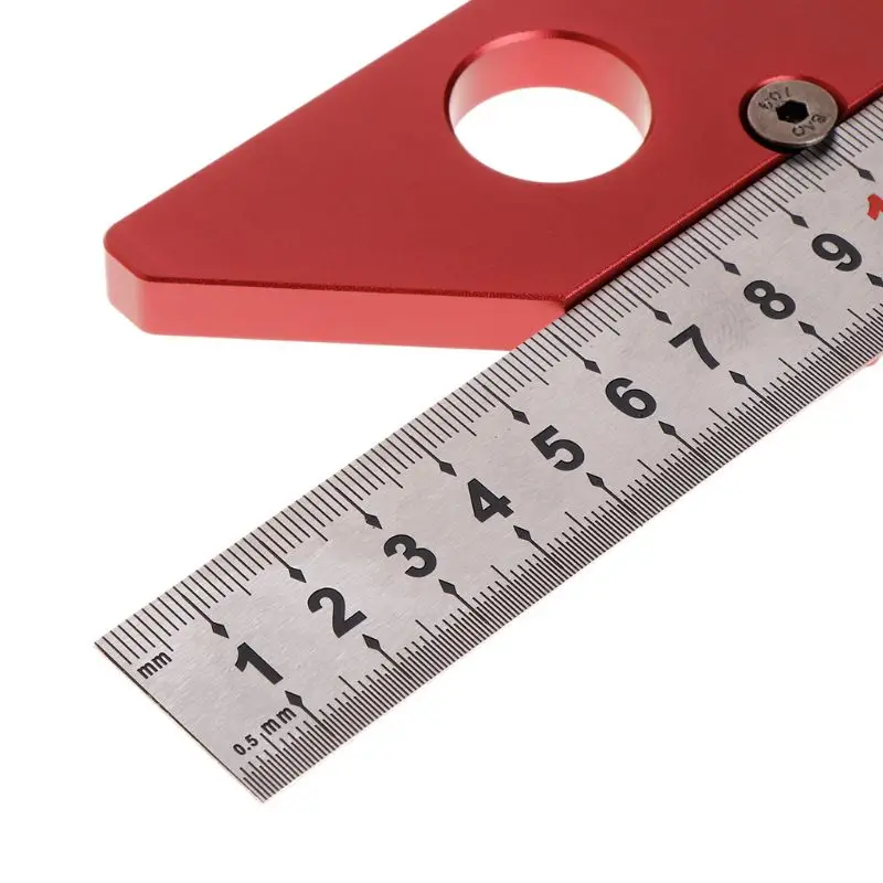 

45 Degree Scriber Round Center Line Drawing Ruler Gauge Carpenter Layout Tools