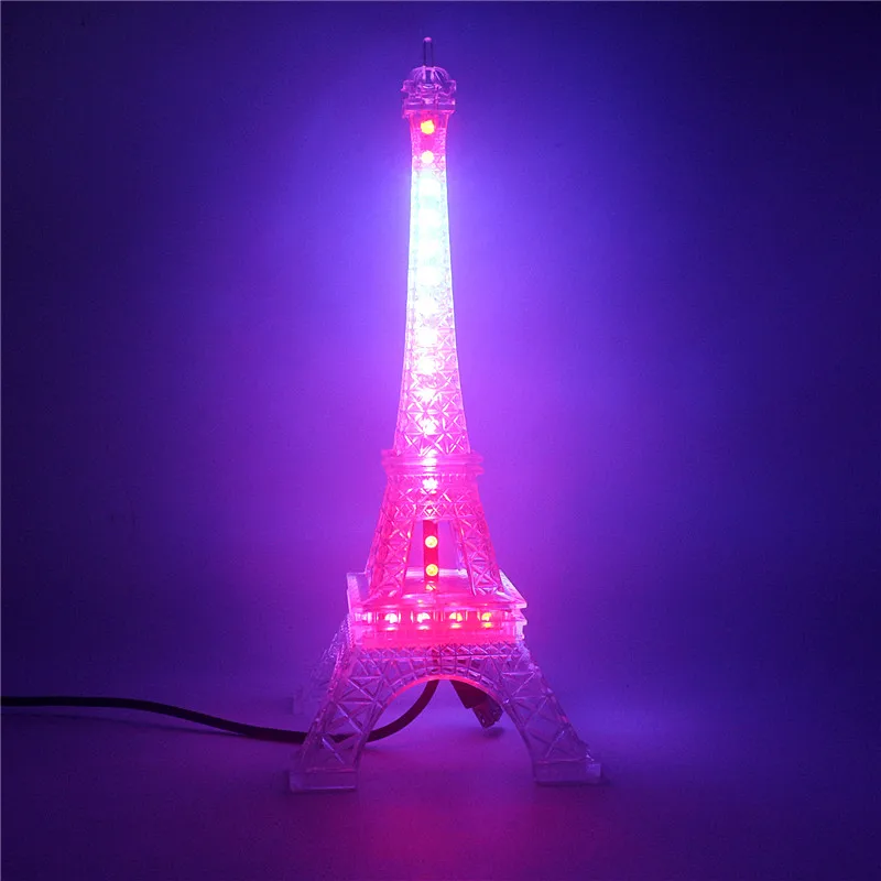 Рождественские рекламные плакаты ретро настольные лампы USB Эйфелева башня
