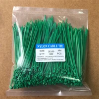 600pcs green 3x100mm nylon self locking cable ties color plastic zip ties velcro cable ties cable organizer wire strap