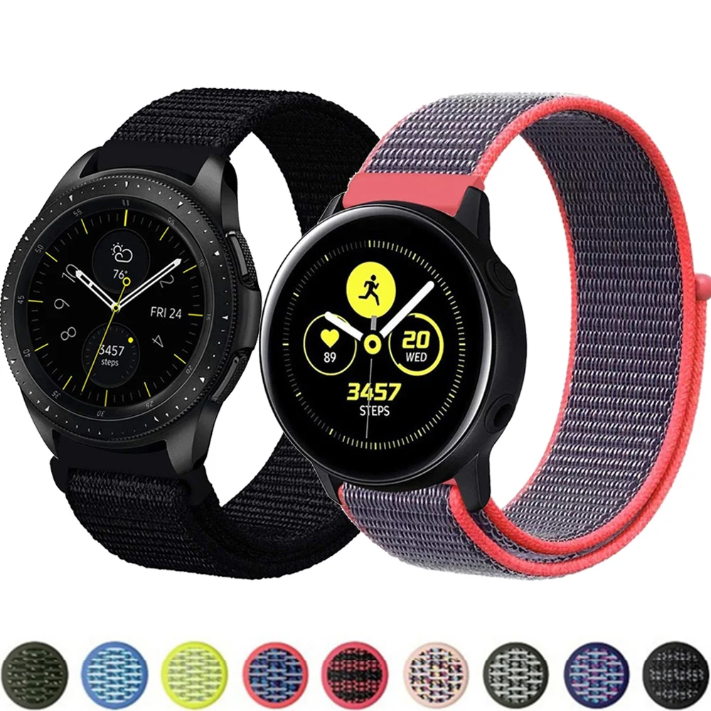 

Nylon Sport Strap For Garmin Venu 2/Venu SQ Smart Watch Band Loop Bracelet For Vivoactive 4 3 Vivomove HR Forerunner 645 245 158