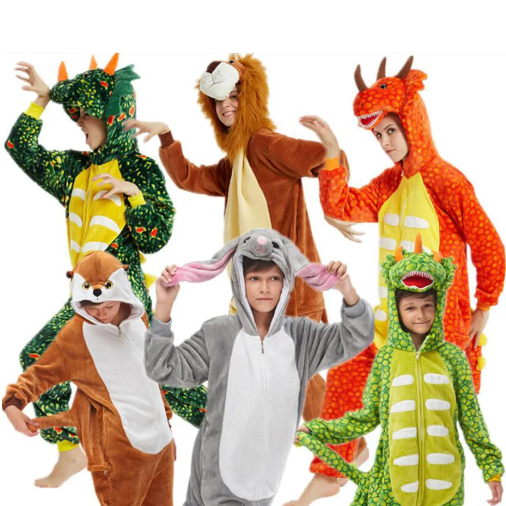 Семейный детский костюм для косплея комбинезон с единорогом Kigurumi единорог