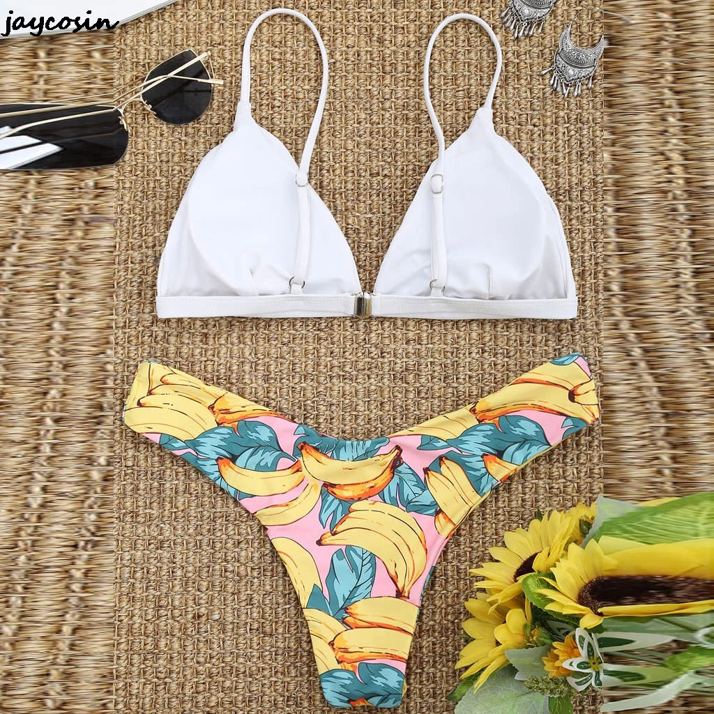 JAYCOSIN женский сексуальный Двухсекционный сплошной цвет слинг классический