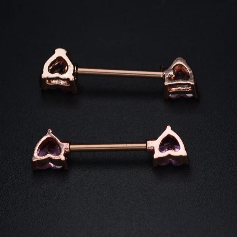 Кольцо для сосков женское розовое с кристаллами 2 шт.|piercing mamilo|body jewelrynipple ring |
