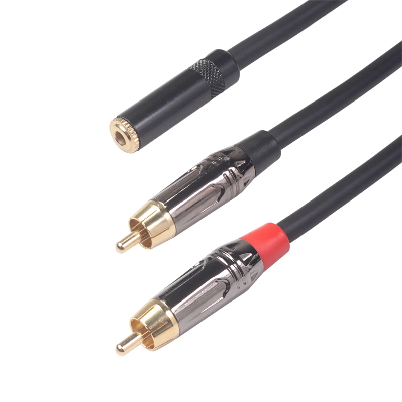 Audio Cable 3.5mm Jack Male to 2RCA Connector Adaptor Aux for Edifier Home Theater DVD VCD Headphones | Электроника