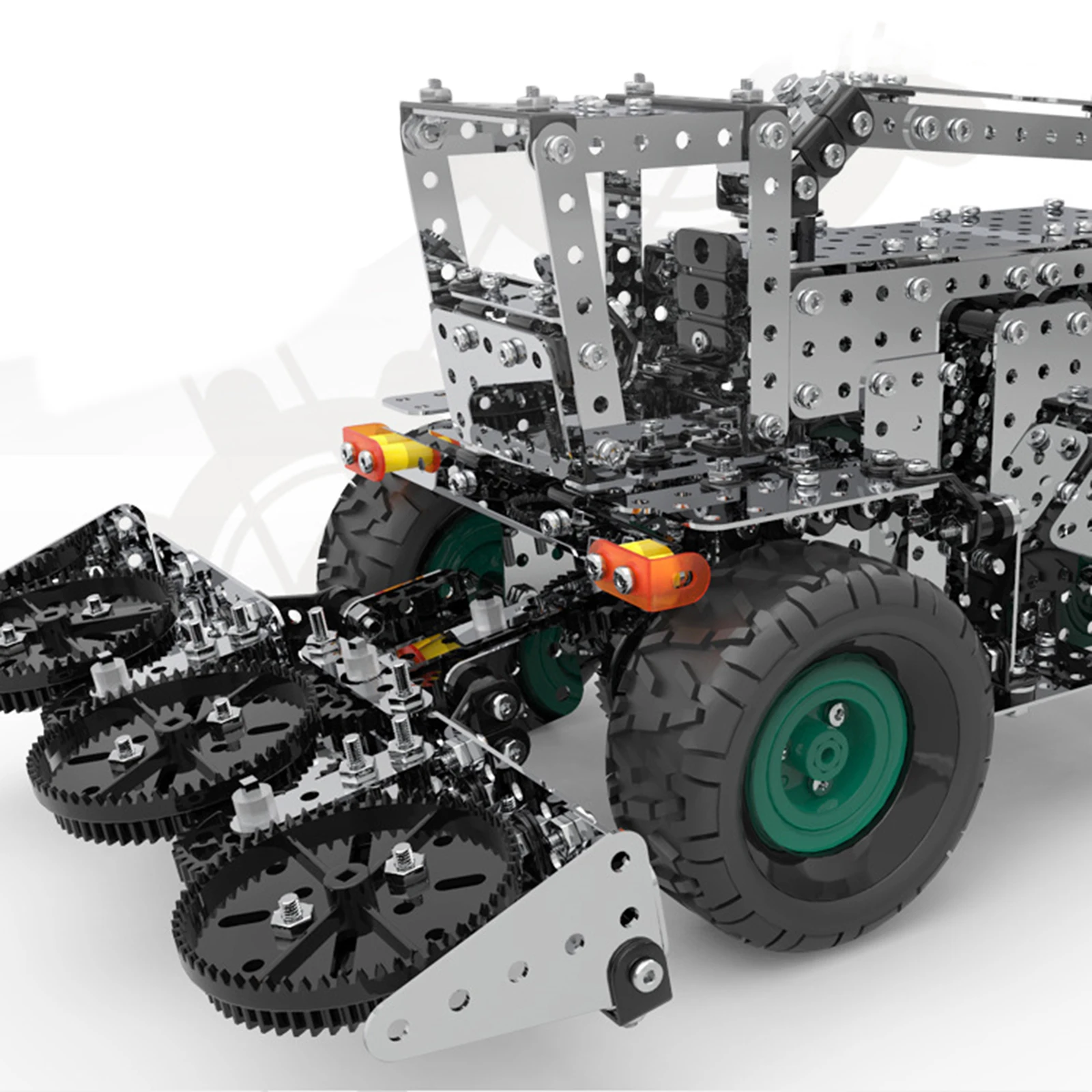 

946Pcs 3D Metal Puzzle Gear Drive Model Kit Wheat Harvester Assembly Jigsaw Toy