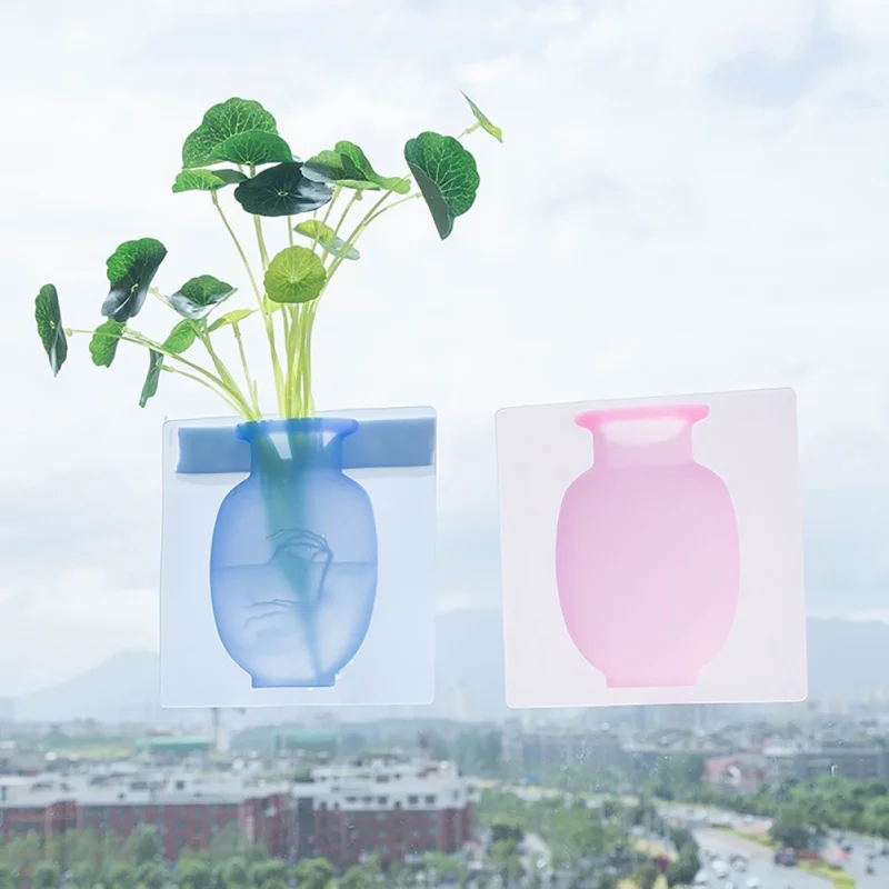 Настенные силиконовые вазы палочки на стену цветочный горшок для растений