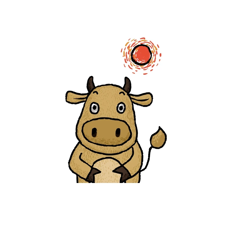 Мультяшные милые летние нашивки с изображением животного крупного рогатого