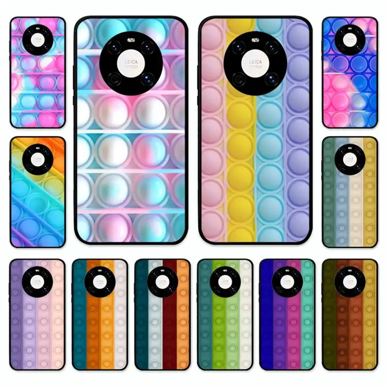 

Pop Fidget Reliver Stress Toys Rainbow Phone Case For Huawei Nova 7 Se 5 3i 3e 3 2 5i Mate 10 20 Lite 30 40 Pro 20x 9 Cover