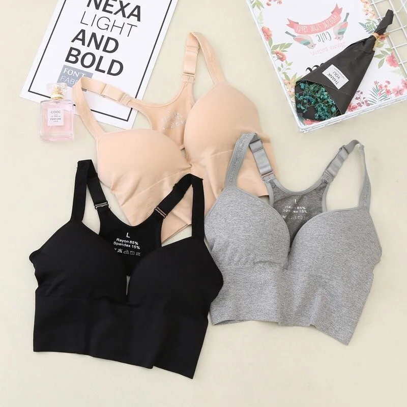 

Спортивный бюстгальтер без стальных колец, удобный и дышащий тонкий бюстгальтер с 3D чашкой, спортивный топ для йоги, бега, фитнеса, трениров...