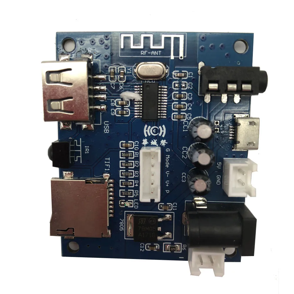 Блок приема аудио Lusya Bluetooth 5 0 карта U диска воспроизведение без потерь с
