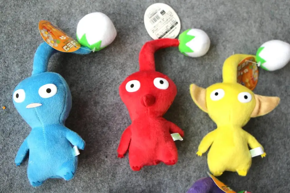 Juguete de peluche de Pikmin para ni&ntilde;os, flor amarilla, roja y azul, regalo encantador para juguetes peque&ntilde;os para ni&ntilde;os, regalo de cumplea&ntilde;os para ni&ntilde;os, novedad de 2021-4