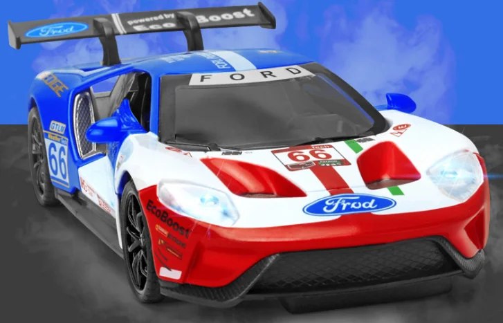 1/32 GT Супер спортивный автомобиль литье под давлением модель игрушечного автомобиля моделирование звук и светильник для детских игрушек - Цвет: G