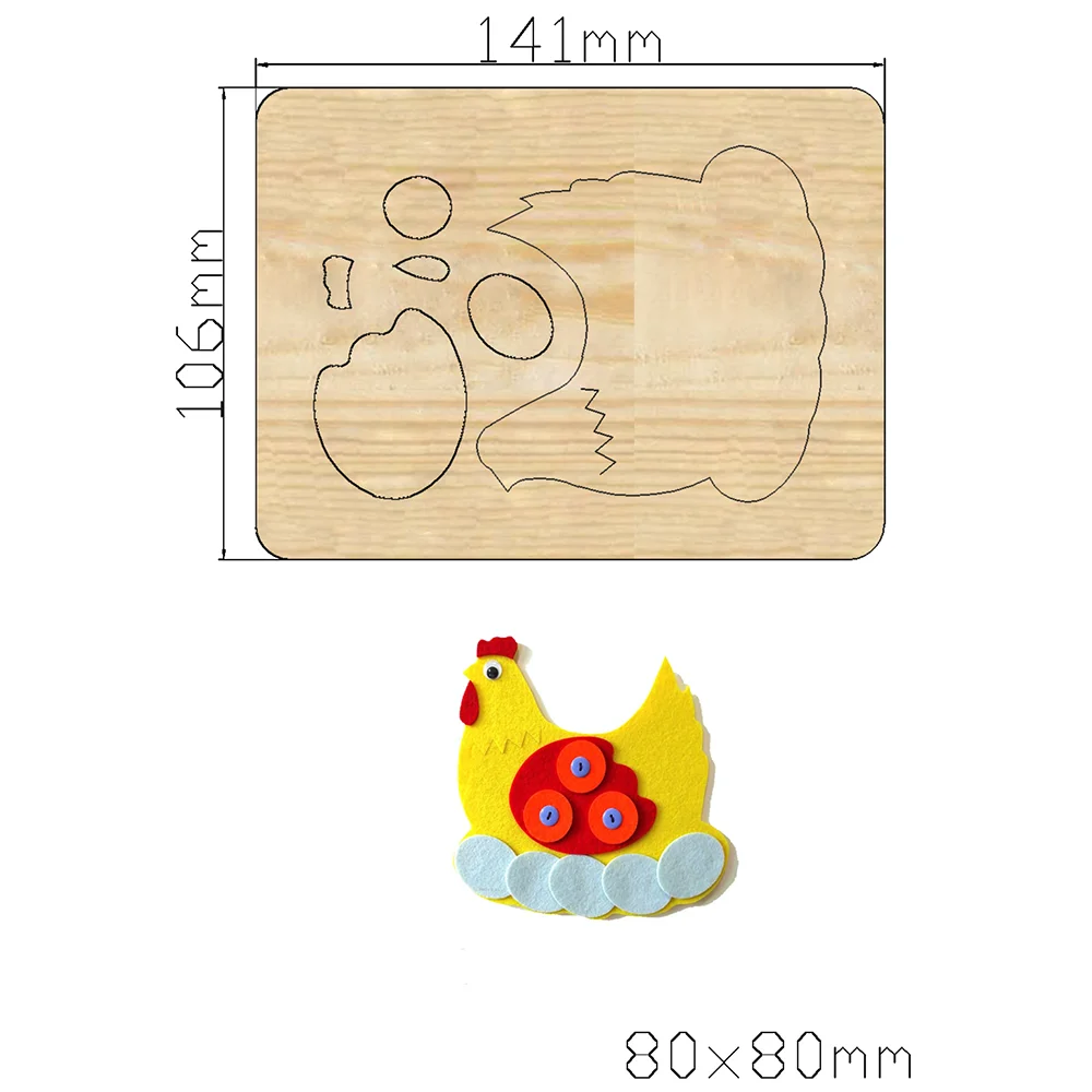 2021 New hen Cutting Dies Wooden Suitable for Common Die Machines on the Market | Дом и сад