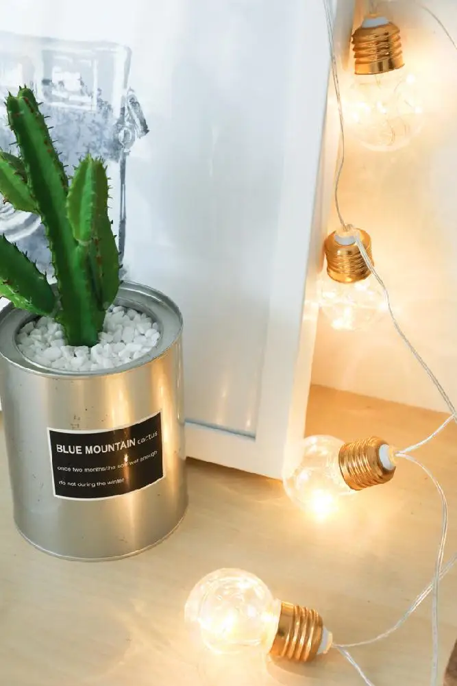 4 м Водонепроницаемая светодиодная лампа в форме шарика небольшой светильник для