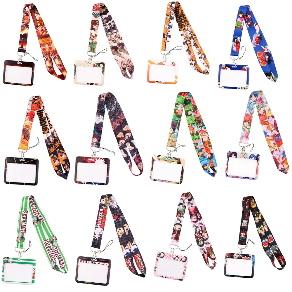 

SP1476 Anime Hunter Lanyard Badge ID Card Holder Neck Strap Cell Phone Neck Straps Office School Supplies Accessories Gift