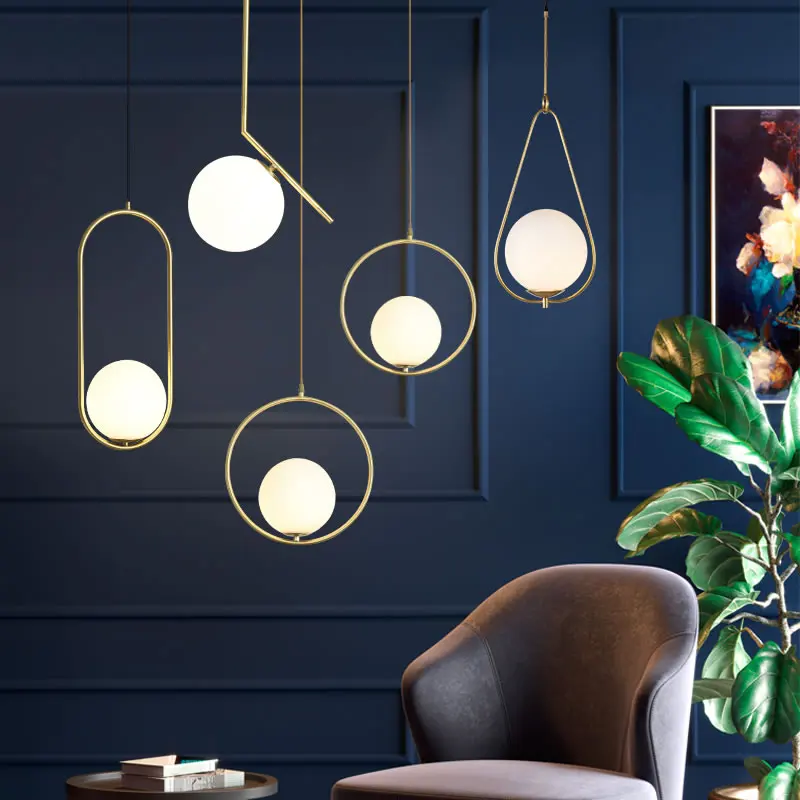 Современный стиль гостиной спальни минималистичный ресторанный подвесной