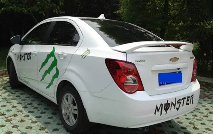 Спойлер для Aveo 2009 2013 Chevrolet YDAJK спойлер из АБС пластика цвет заднего крыла