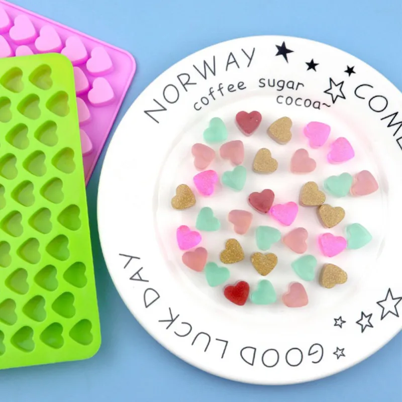 

Mini Heart Mold Silicone Ice Cube Tray DIY Chocolate Fondant Mould 3D Pastry Jelly Cookies Baking Cake Decoration Tools 2 Colors