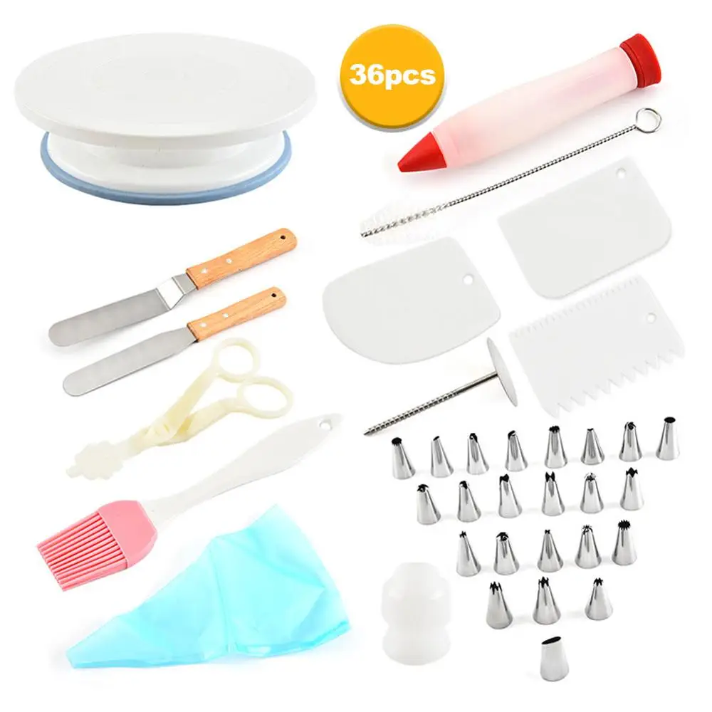 36 шт. поворотный набор для тортов кондитерские трубки инструмент помадки