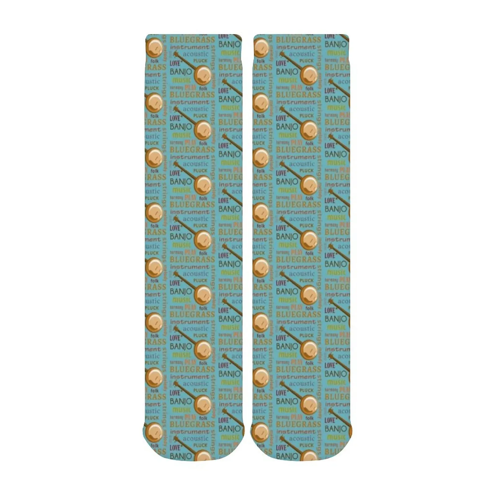 

Melody Socks Large Chemical Fiber Modern Stockings Paint Bycicle Male Antiskid Socks