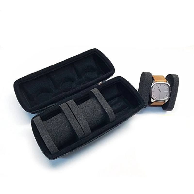

EVA Travel Watch Case Roll Organizer Classic 3 Slot Watches Roll Case for Watches and Women Bracelets Organizer Boxes