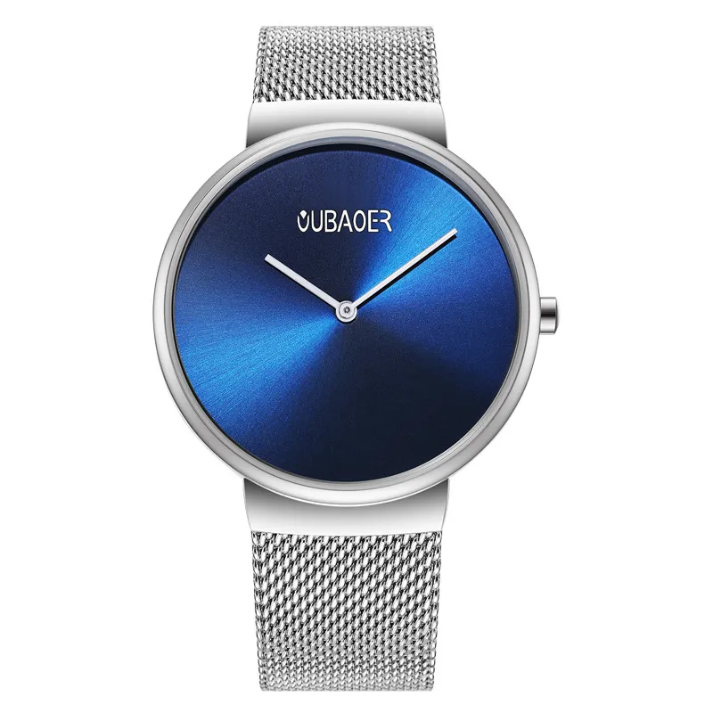 Reloj pareja OUBAOER часы для пары Роскошные Кварцевые часы из нержавеющей стали для мужчин и женщин наручные часы для влюбленных часы relogio masculin подарок