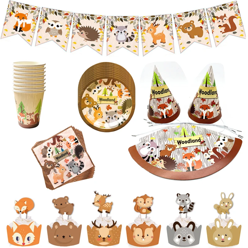 Одноразовые изделия для дня рождения салфетка под тарелку кружку с изображением