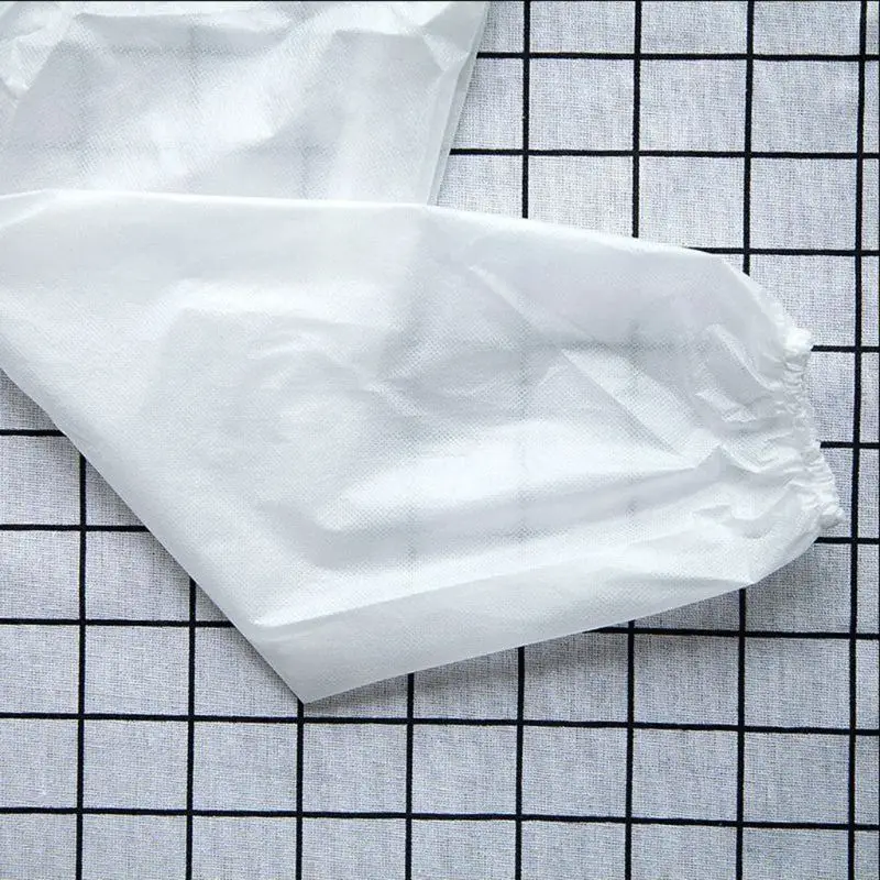 

Unisex Disposable Protective Clothing Dust-Free Waterproof Non-Woven Isolation Gowns Coverall with Elastic Cuffs Tie