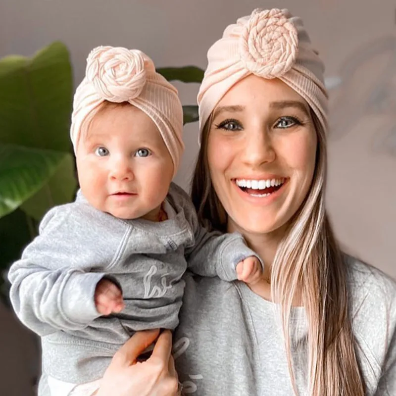 2021 для маленьких девочек в форме пули ткани складку тюрбан рифленый бантик Шапки