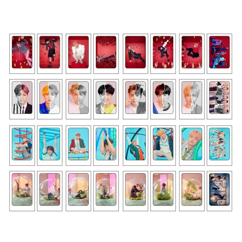 

32 Pcs/Set KPOP Bangtan Boys New Album LOMO Cards Photocards Fans Collection JIMIN JK SUGA JIN RM J-HOPE V HD Photo Cards Gifts
