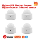 Инфракрасный светильник Tuya для дома и улицы, датчик движения человека, датчик задержки времени, Домашний Светильник, ИК датчик движения, работает со шлюзом Zigbee