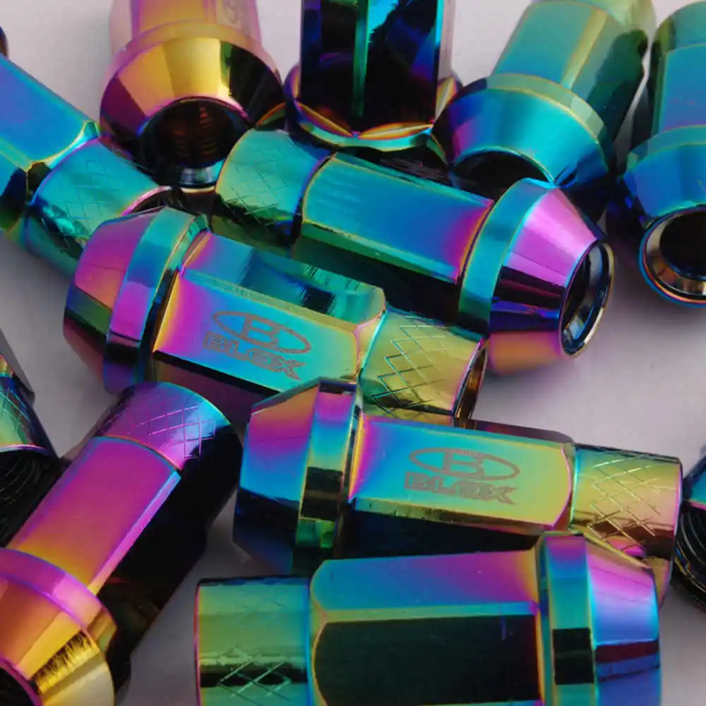 Кованые алюминиевые автомобильные колёсные гайки BLOX Racing 7075 M12x1.25 / M12x1.5 L:50 мм (20