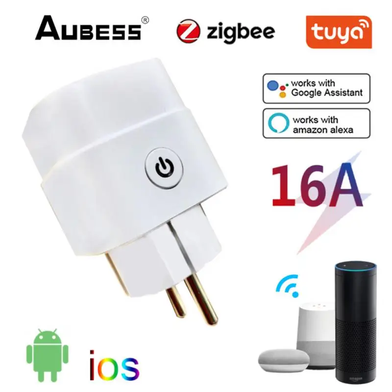 

Умная розетка с монитором, 3520 Вт, работает с Alexa Google Home Яндекс. Алиса