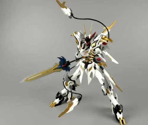 Комплект для сборки дракона Короля Gun Dam TV 1/100 Barbatos Lupus REX|Игровые фигурки и