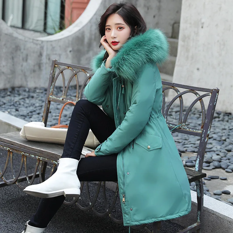 

Fashion Women Parkas Winter Coat Woman Warm Jacket Hooded Long Cotton Female Womens Parkas mujer casaco feminino 2021