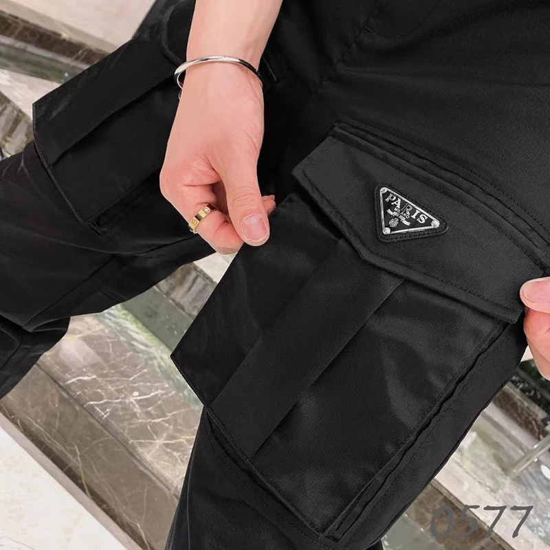 

Hong Kong style men's pants 2021 new trend leisure tie foot sports pants Korean version health pants go with Instagram pants men