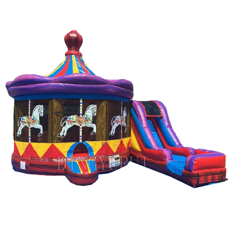 

Коммерческий надувной батут, надувной батут с горкой