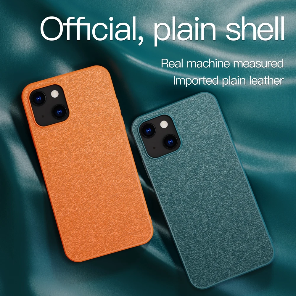 

Simple Ultra Thin PU Leather Case for iPhone 13 Pro Max 13 Mini 11 12 Xs X Xr 8 7 Plus Pure Color Shockproof Cover for iPhone13