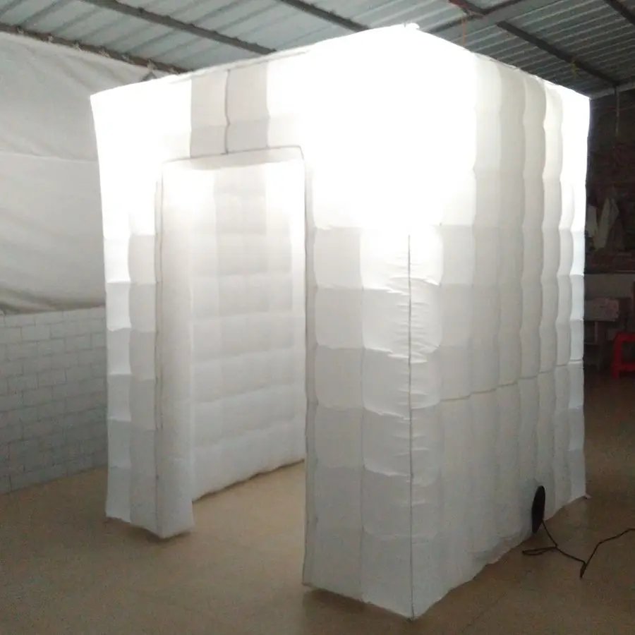 Заводская цена Party Cube красочная меняющаяся светодиодная надувная фотобудка с