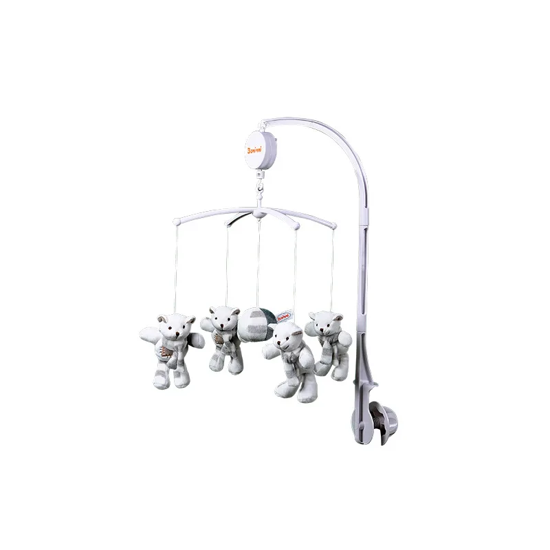 Детские мобильные погремушки на кроватку держатель для игрушек вращающийся