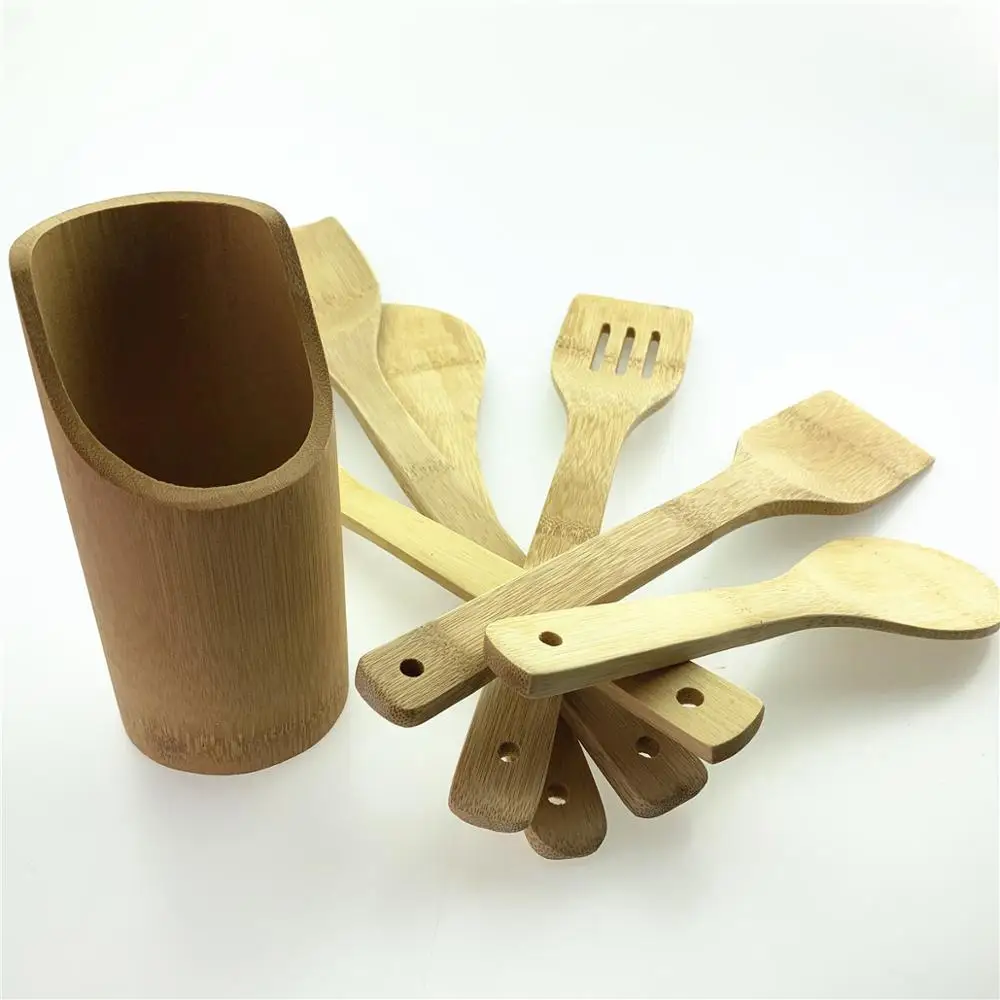 Деревянная бамбуковая лопатка деревянная с антипригарным покрытием Бамбуковая