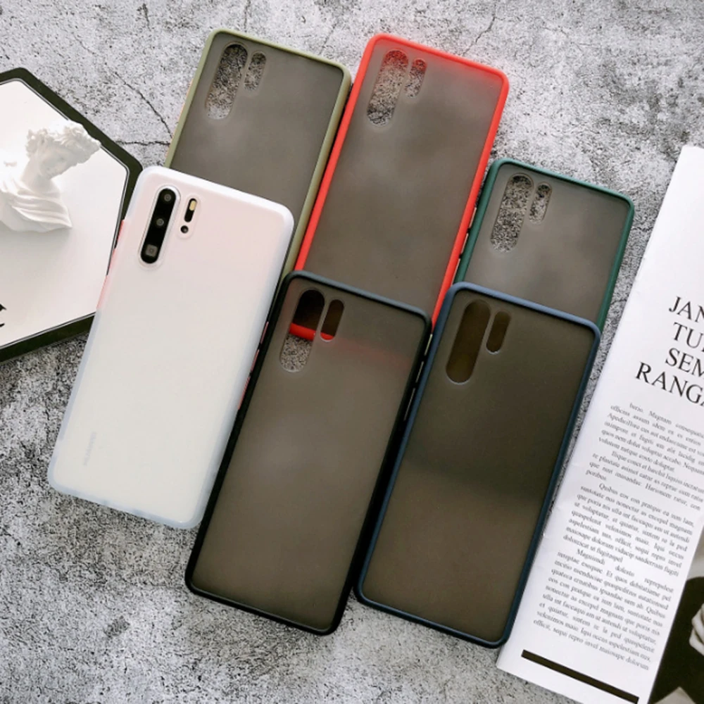 Роскошный противоударный защитный матовый чехол для телефона Huawei Mate20 30 lite P20 40 pro